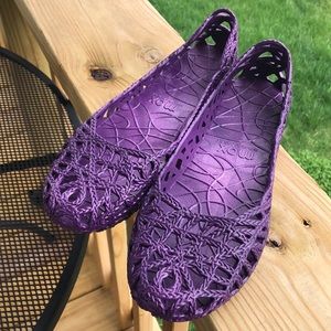 Mox jelly shoes size 8-9 euro size 40 purple ☂️